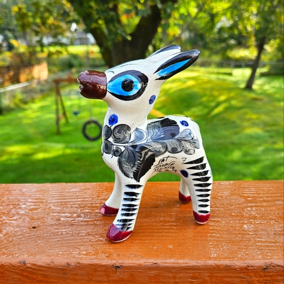 Pottery Accents Tonala Mexican Pottery Donkey Mule Figurine 5 Poshmark